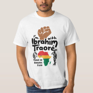 Camiseta Estoy con Ibrahim Traoré Burkina Faso África Occid