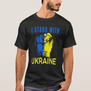 Camiseta Estoy con la bandera de Ucrania Mapa del emblema P