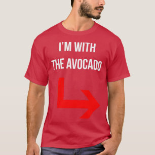 Camiseta Estoy con la clientela de parejas aguacates