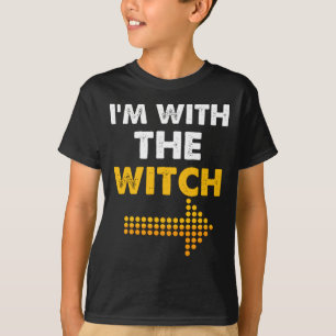 Camiseta Estoy con la divertida pareja de Halloween de Witc