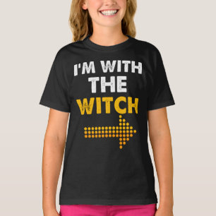 Camiseta Estoy con la divertida pareja de Halloween de Witc