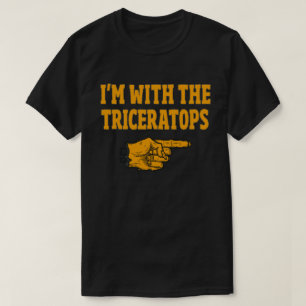 Camiseta Estoy con la divertida pareja de triceratops Hallo