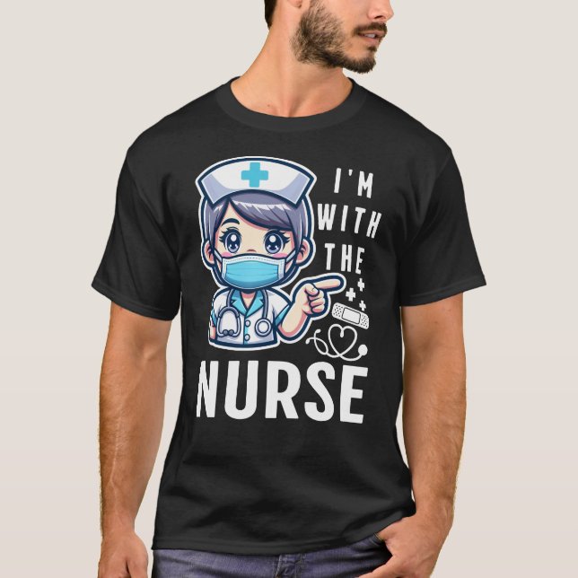 Camiseta Estoy Con La Enfermera (Anverso)