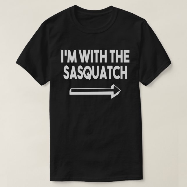 Camiseta Estoy con la fiesta de disfraces de sasquatch Hall (Diseño del anverso)
