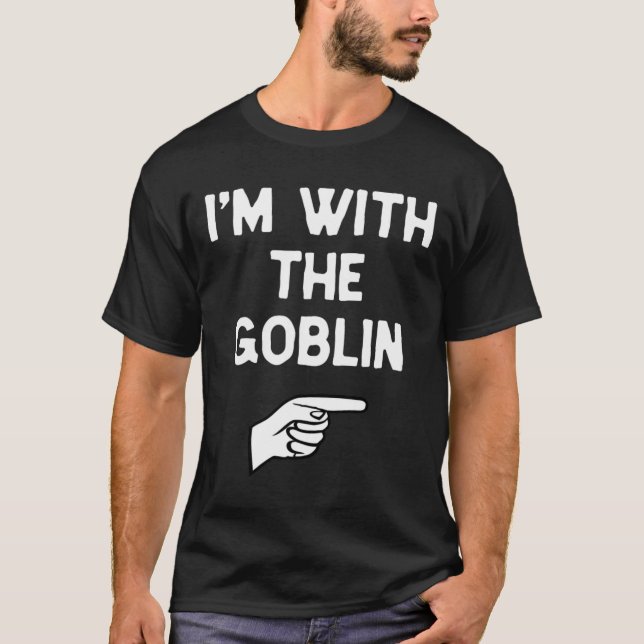 Camiseta Estoy con la fiesta de Halloween de Goblin Costume (Anverso)