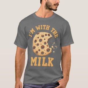 Camiseta Estoy con la leche y la galleta Parejas Disfraz a