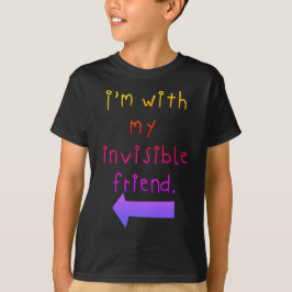Camiseta Estoy con la luz invisible de mi amigo en la camis