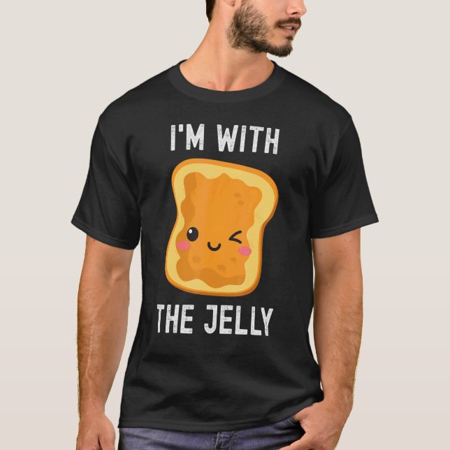 Camiseta Estoy con la mejor pareja de amigos de Jelly Peanu (Anverso)