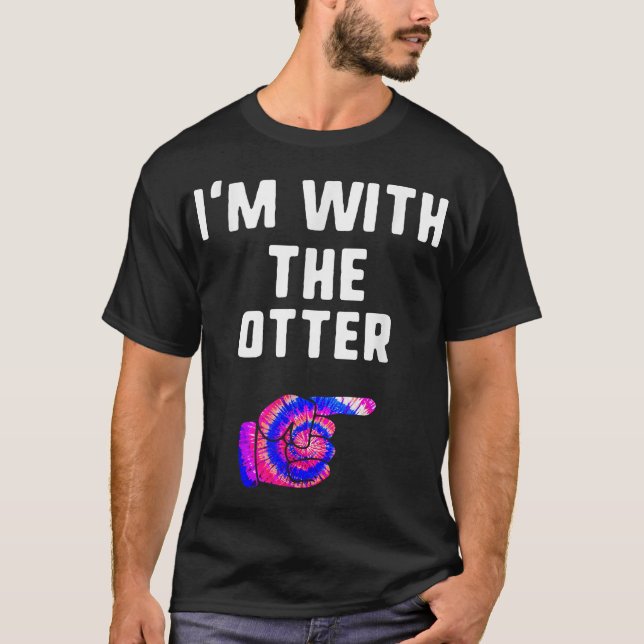Camiseta Estoy con la pareja de partidos de Halloween de Ot (Anverso)