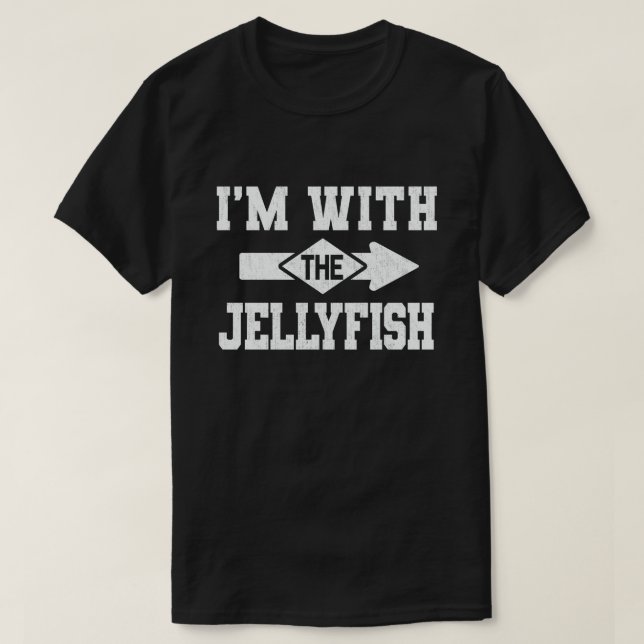 Camiseta Estoy con la Pareja Graciosa de Jellyfish Hallowee (Diseño del anverso)
