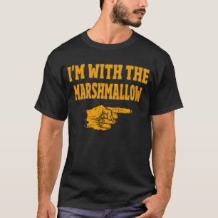 Camiseta Estoy con la Pareja Graciosa Marshmallow Halloween