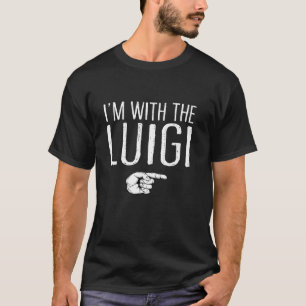 Camiseta Estoy con la perezosa Halloween del traje de Luigi