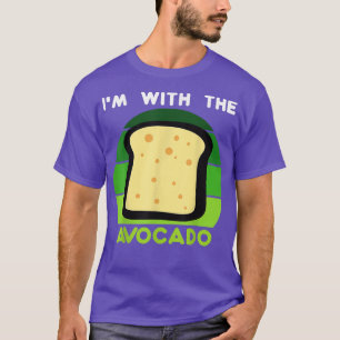 Camiseta Estoy con la tostada de aguacate, disfraz divertid