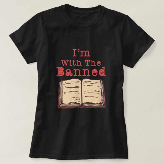 Camiseta Estoy con los apasionados de los libros prohibidos (Diseño del anverso)