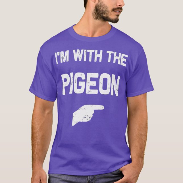 Camiseta Estoy con los disfraces de Halloween de pichón (Anverso)