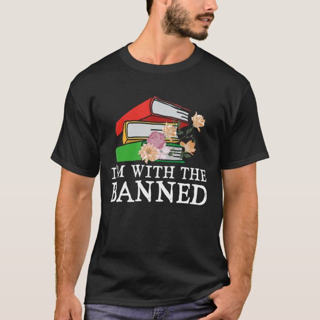 Camiseta Estoy con los lectores de libros divertidos prohib (Anverso)