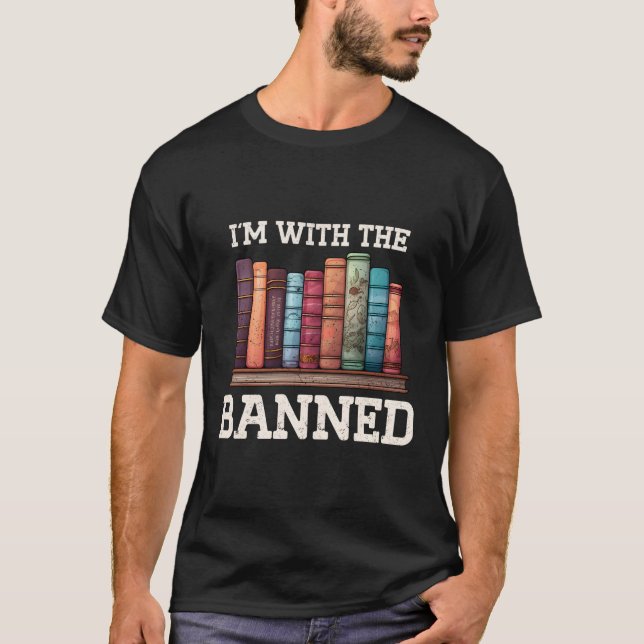 Camiseta Estoy Con Los Lectores De Libros Graciosos Prohibi (Anverso)
