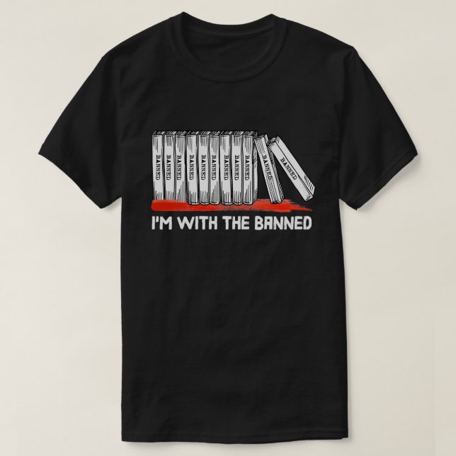 Camiseta Estoy con los libros prohibidos (Diseño del anverso)