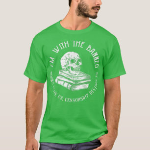 Camiseta Estoy con los libros prohibidos, divertida bibliot
