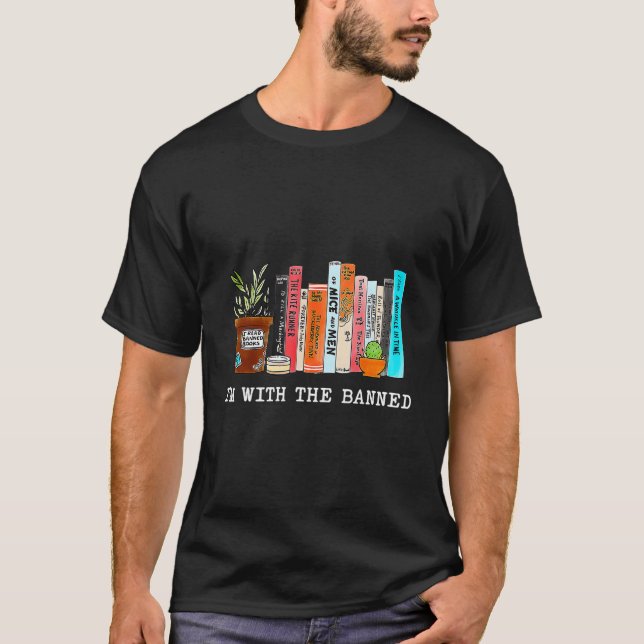 Camiseta Estoy Con Los Libros Prohibidos Que Leí Libros Pro (Anverso)