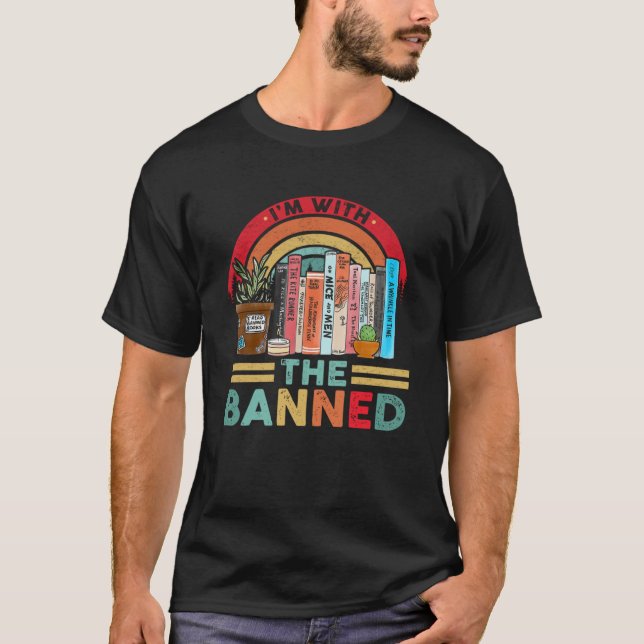 Camiseta Estoy con los libros prohibidos que leo libros de  (Anverso)