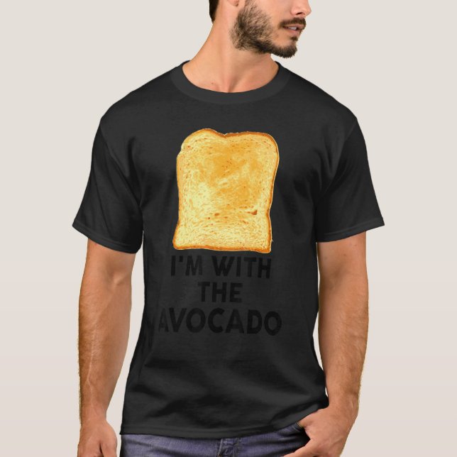 Camiseta Estoy con los niños con disfraces de aguacate tost (Anverso)