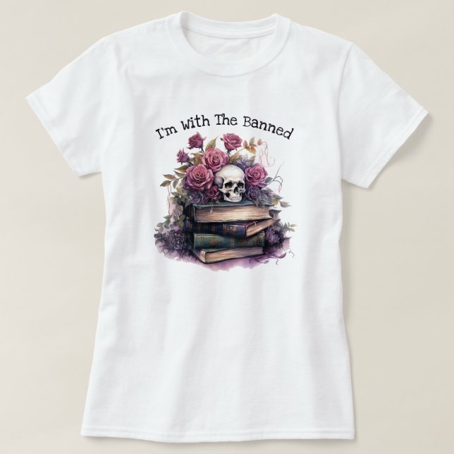 Camiseta Estoy con los prohibidos, amante del libro (Diseño del anverso)