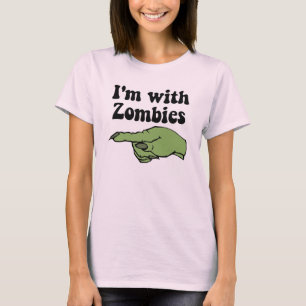 Camiseta Estoy con los zombis