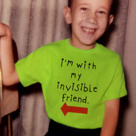 Camiseta Estoy con mi amigo invisible