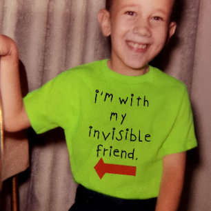 Camiseta Estoy con mi amigo invisible