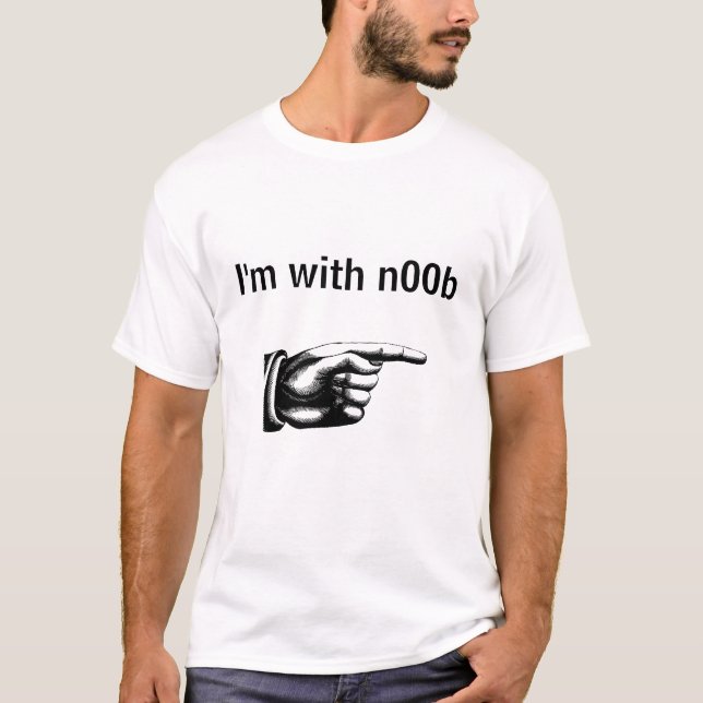 Camiseta Estoy con n00b (Anverso)