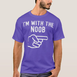 Camiseta Estoy con Noob Funny Parejas coincidiendo con Hall