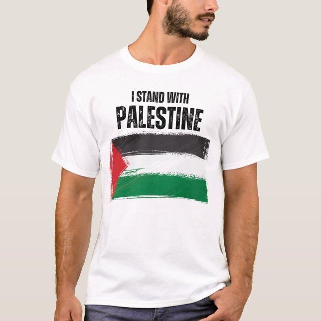 Camiseta Estoy con palestina apoyando a palestina (Anverso)