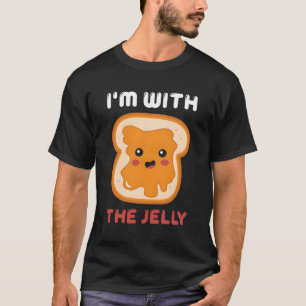 Camiseta Estoy Con Pan Jelly Kawaii Y Pan De Tostada Jelly