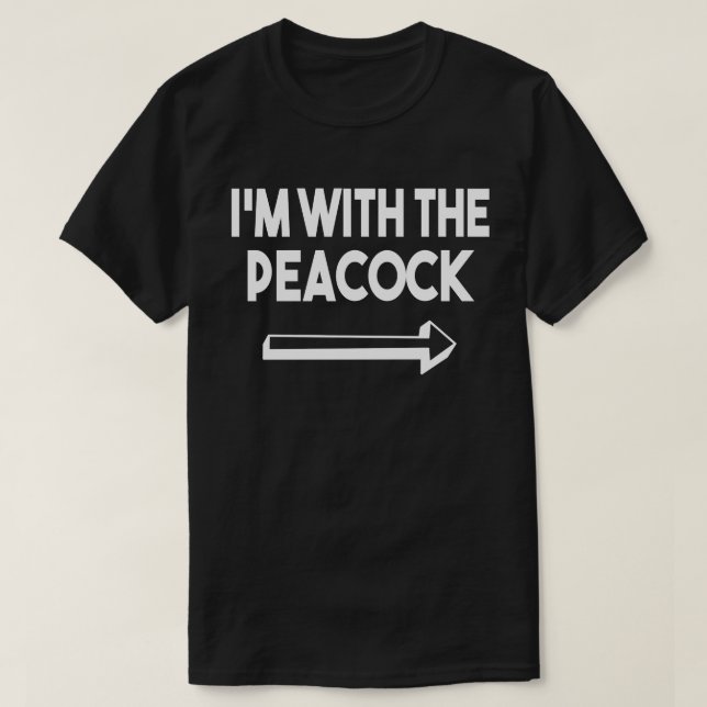 Camiseta Estoy con Peacock Gracioso Costume Halloween (Diseño del anverso)