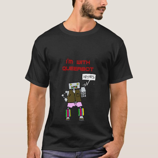 Camiseta Estoy con Queerbot (Anverso)