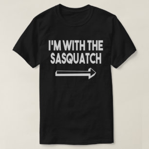 Camiseta Estoy con Sasquach Sencillas Parejas Matando Hallo