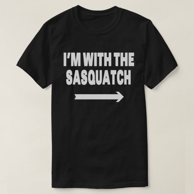 Camiseta Estoy con Sasquach Sencillas Parejas Matando Hallo (Diseño del anverso)