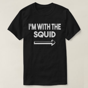 Camiseta Estoy con Squid Easy Halloween Pareja