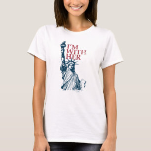 Camiseta Estoy con su estatua de Lady Liberty Patriótica