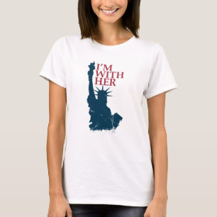 Camiseta Estoy con su estatua de Lady Liberty Patriótica
