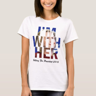 Camiseta Estoy con su Hillary Clinton