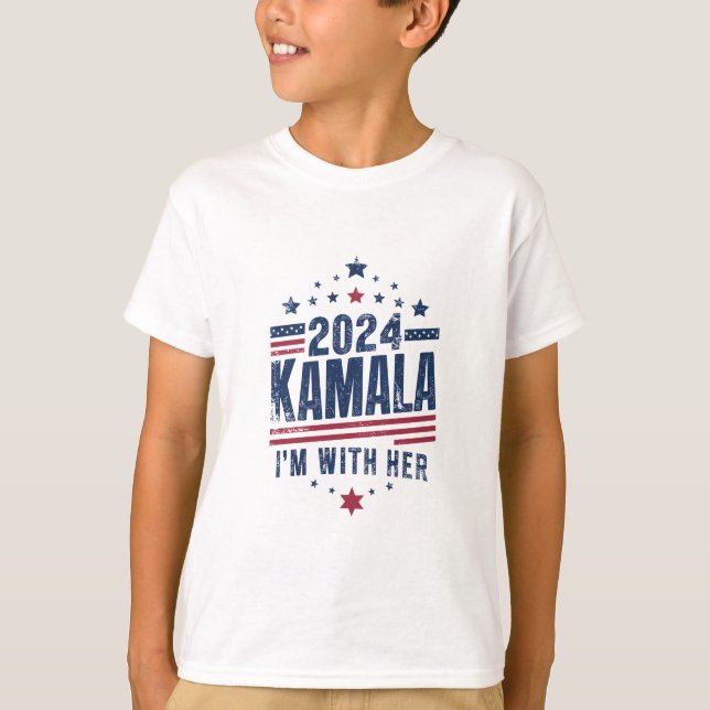 Camiseta Estoy con su voto de Kamala para 2024 Kamala-Harri (Anverso)