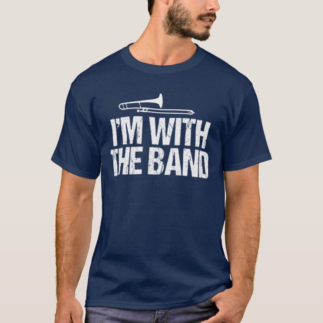 Camiseta Estoy con The Band Funny Trombone Player (Anverso)