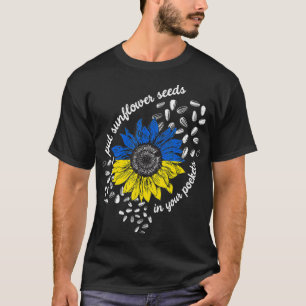 Camiseta Estoy con Ucrania poniendo semillas de girasol en