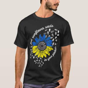 Camiseta Estoy con Ucrania poniendo semillas de girasol en 