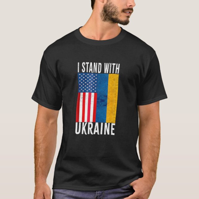 Camiseta Estoy Con Ucrania Su Apoyo A UCRANIA Ukr Ainian A (Anverso)