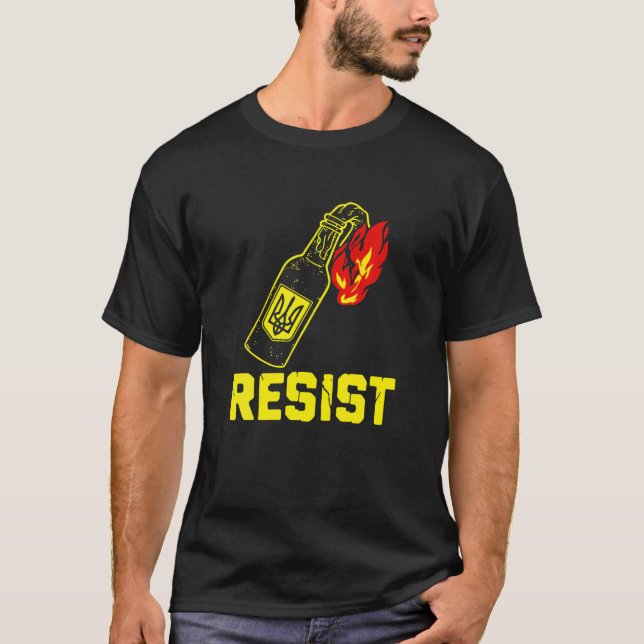 Camiseta Estoy con Ucrania, Ucrania resiste (Anverso)