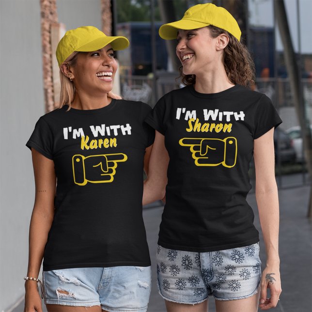 Camiseta Estoy con un nombre personalizado y divertida muje (Subido por el creador)