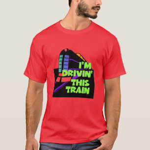 Camiseta Estoy conduciendo este tren Hombres Rojo